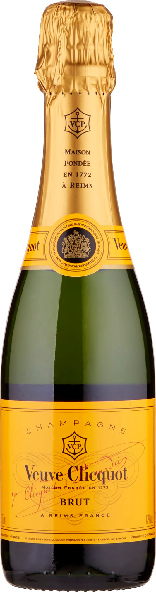 Yellow Label Brut NV Veuve Clicquot 12/375 37.5cl NV - Just Wines UK
