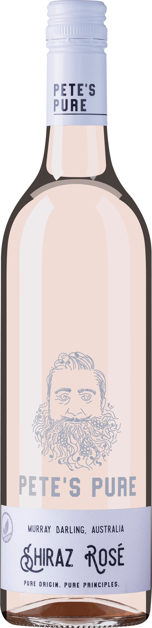Pete's Pure Wine Shiraz Rose 2022 75cl - Just Wines UK
