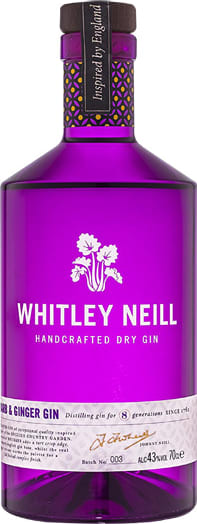 Whitley Neill Rhubarb and Ginger Gin 70cl NV - Just Wines UK