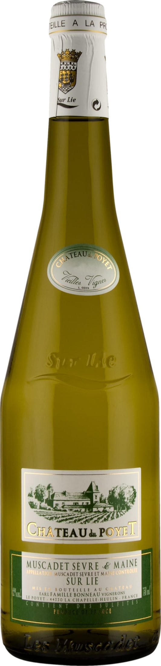 Chateau du Poyet Muscadet Sevre et Maine Sur Lie Vieilles Vignes 2022 75cl - Just Wines UK