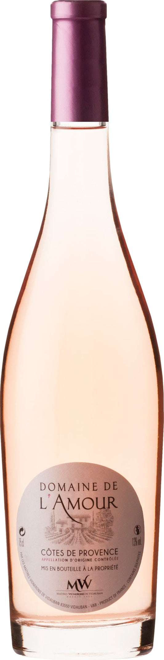 La Vidaubanaise Cotes de Provence Rose, Domaine de l'Amour 2023 75cl - Just Wines UK