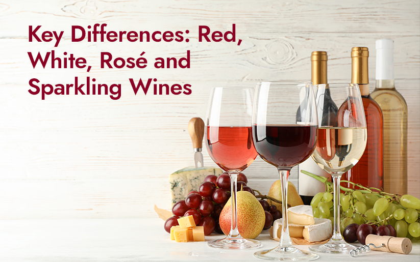 Red, White, Rosé and Sparkling Wines