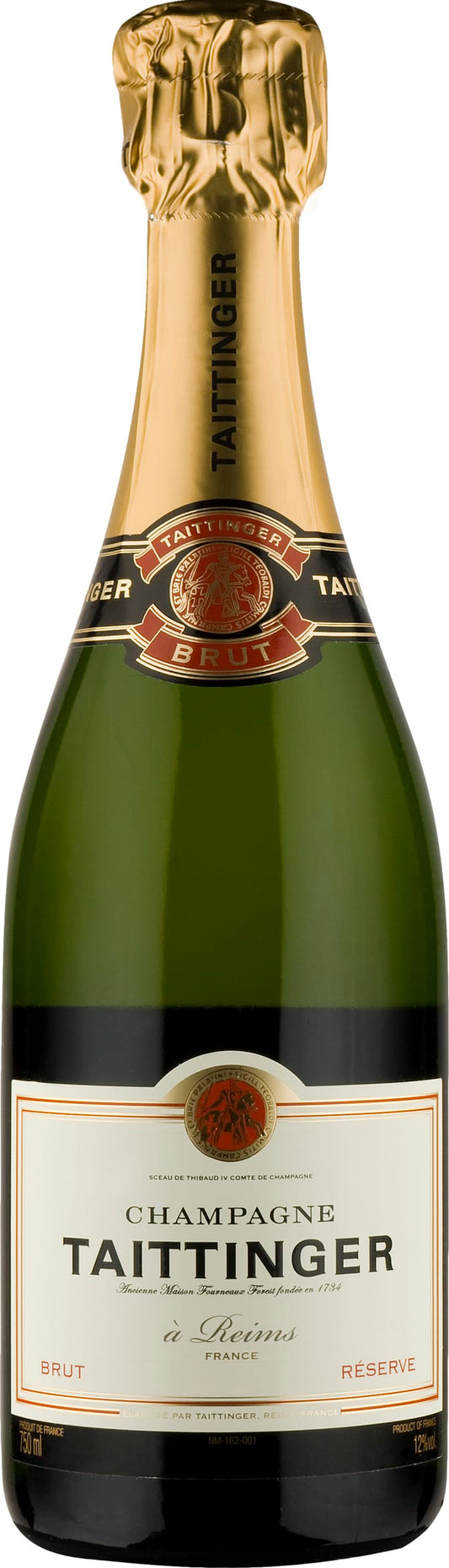 Taittinger Champagne Brut Reserve-Half-Bottle 37.5cl NV - Just Wines UK
