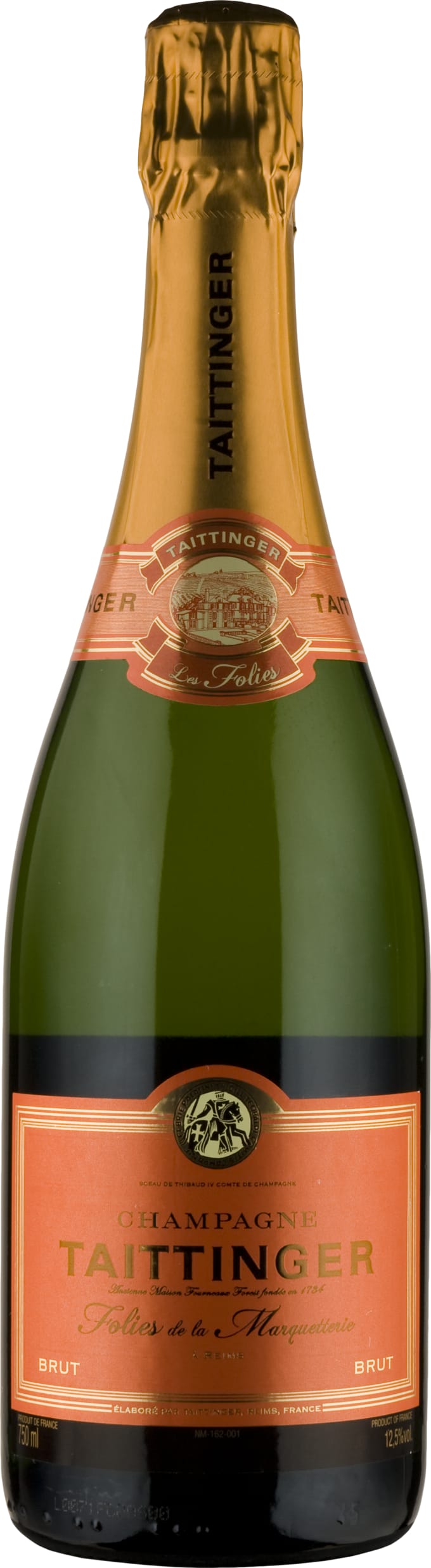 Taittinger Les Folies de la Marquetterie 75cl NV - Just Wines UK