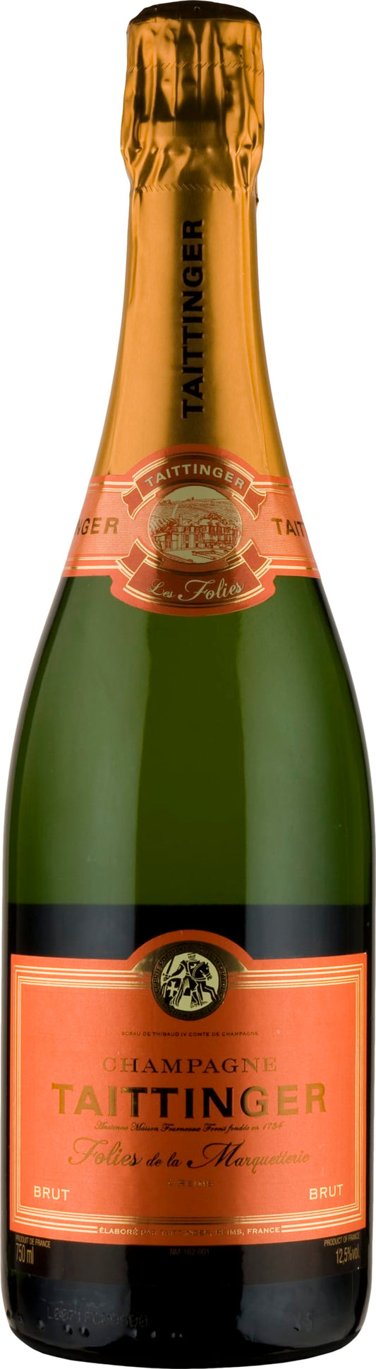 Taittinger Les Folies de la Marquetterie 75cl NV - Just Wines UK