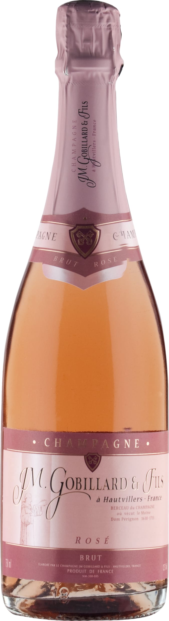 Gobillard Champagne Brut Rose 75cl NV - Just Wines UK