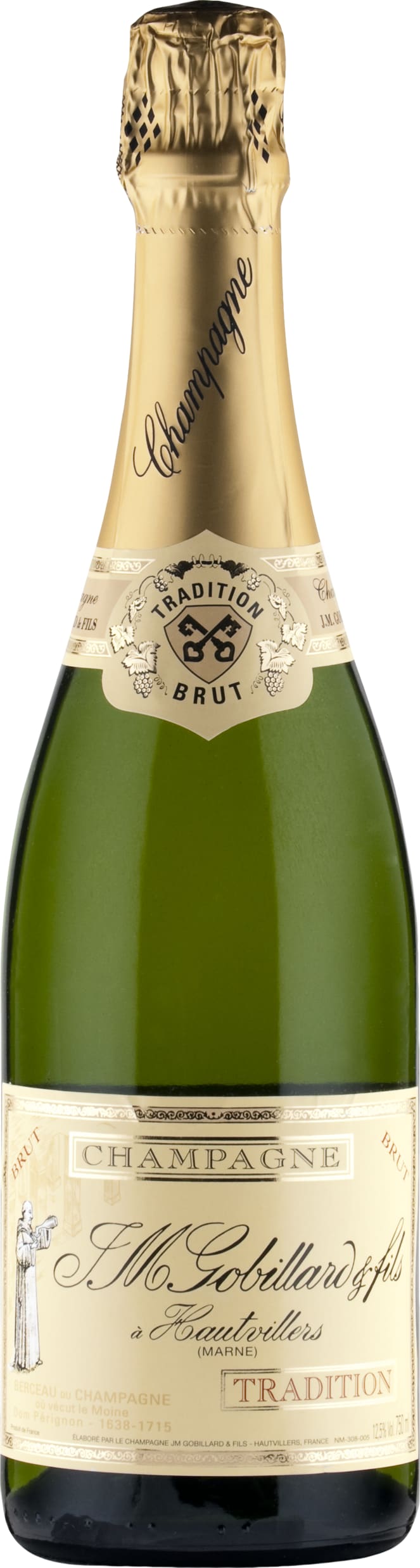 Gobillard Champagne Brut Tradition 75cl NV - Just Wines UK