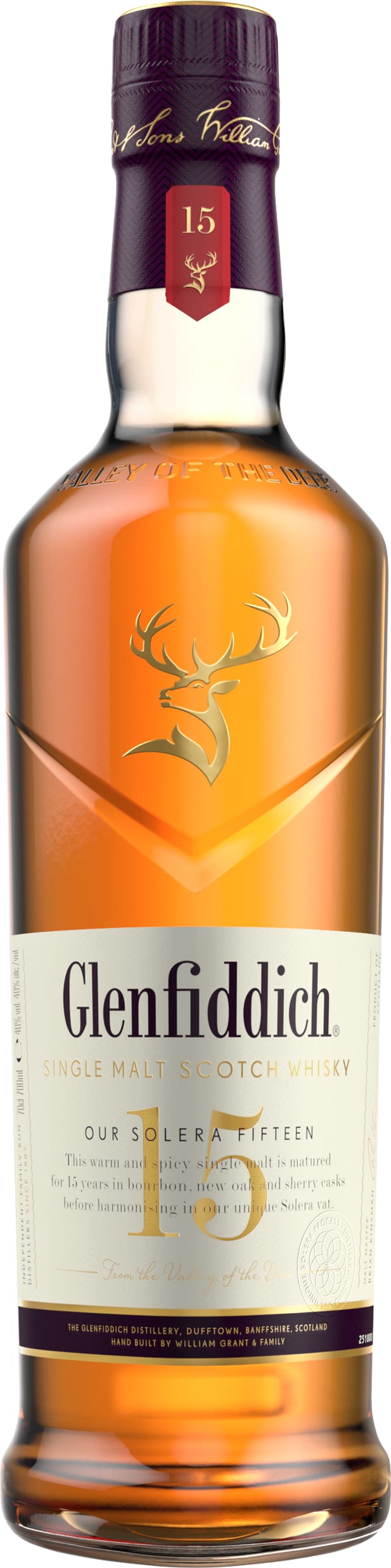 Glenfiddich 15yo Single Malt 70cl NV - Just Wines UK