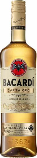 Bacardi Carta Oro Rum 70cl NV - Just Wines UK