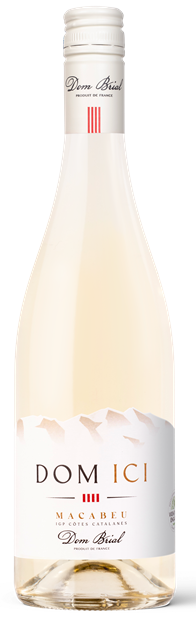 Dom Brial, Cotes Catalanes, 'Dom Ici', Blanc, Macabeu 2023 75cl