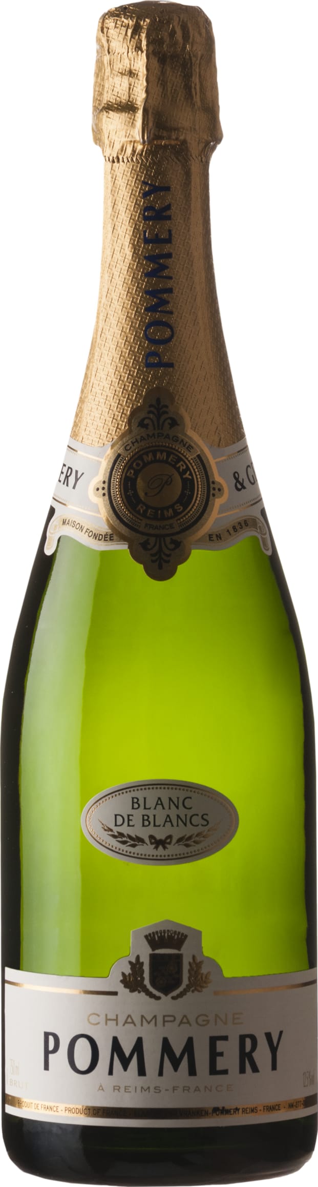 Champagne Pommery Apanage Blanc de Blancs 75cl NV - Just Wines UK